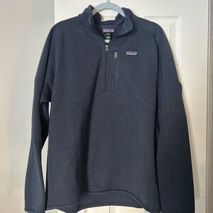 Patagonia Men's Deep Blue Zip-Up Sweater